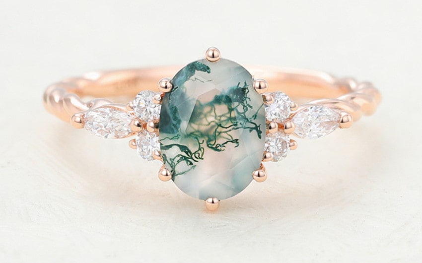 Is Moss Agate Good for Engagement Rings