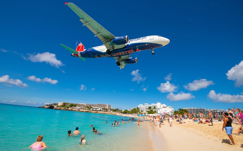 Maho Beach Where Planes and Paradise Collide