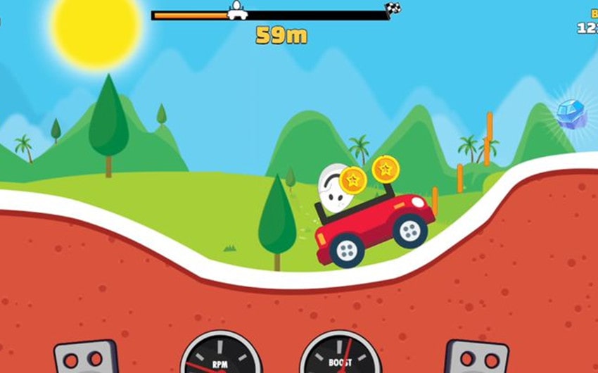 physics behind eggy car game